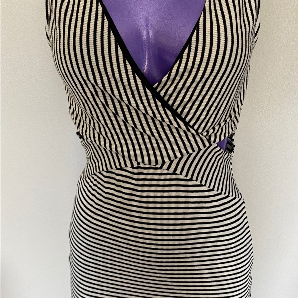 Black & White Striped Dress - Picture 2 of 7